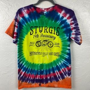 Women’s Sturgis Motorcycle/Biker tie-dye T-shirt Small